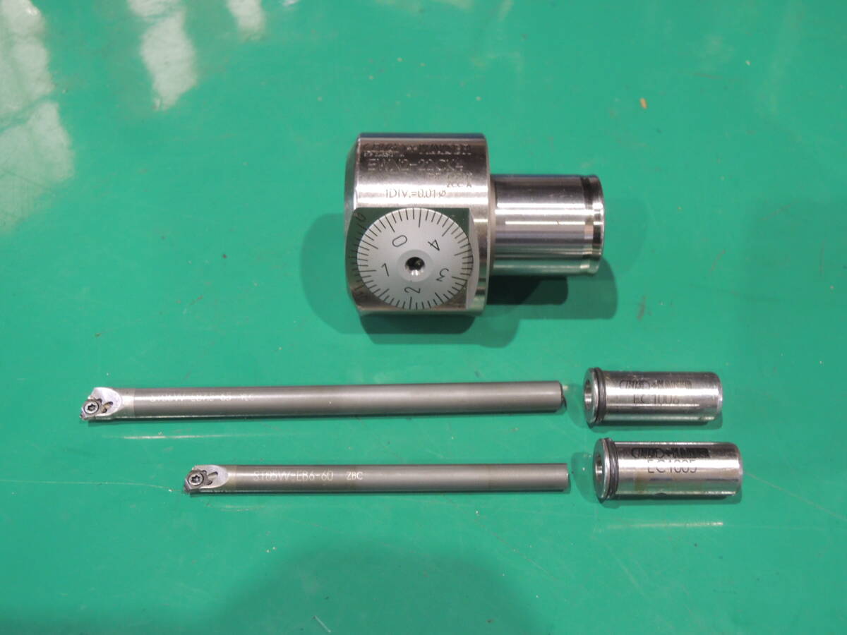 BIG大昭和精機 KAISER ボーリングヘッド EWN2-22CK4 超硬丸バイト ST05W-EB6-60(加工あり) ST06W-EB7.5-65 中古 工具 #971拍卖
