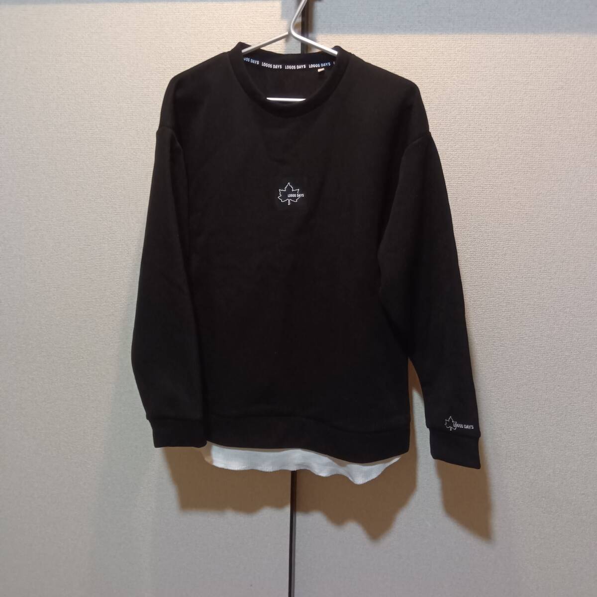 サイズLL■LOGOS/ロゴス■長袖 スウェットトレーナー■ブラック■未使用● 拍卖