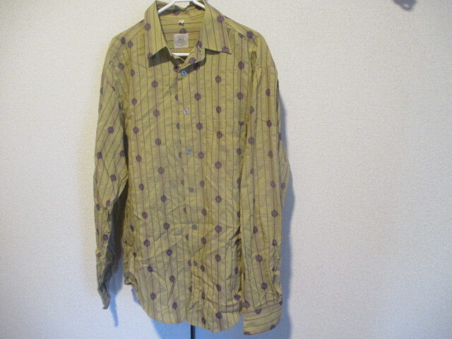 M■BUSH KILLARNE■長袖 シャツ■総柄 ■used 送185拍卖