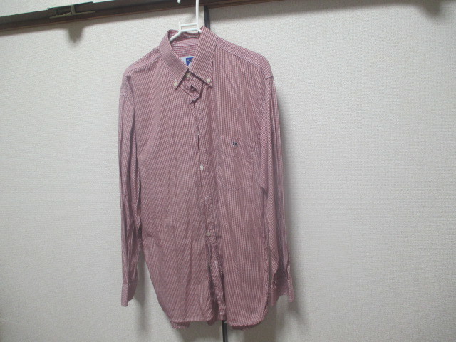 Sサイズ大き目 ■VACA LECHERA★長袖シャツ★赤チェック★used 送185拍卖