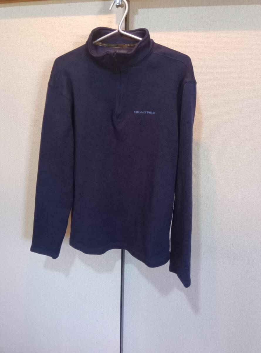サイズM■REALTREE■ハーフジップジャケット■ネイビー系  used● 拍卖