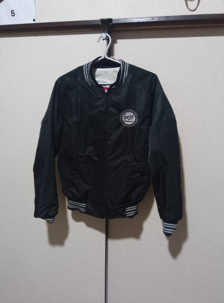 サイズL相当★THE FASHION GROUP LTD Stater Bros.●ナイロンジャケット●ブラック★used●拍卖