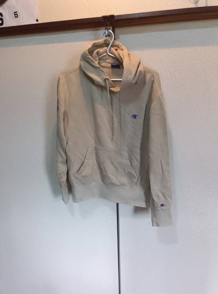 サイズL■FIlA /フィラ■スウェットパーカー●ベージュ系 USA古着拍卖