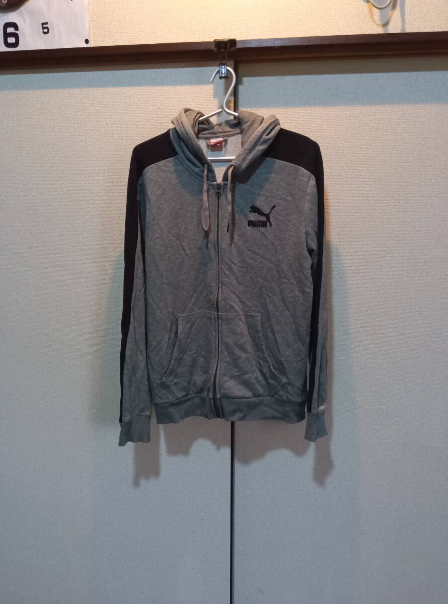 サイズL■PUMA/ プーマ■スウェットパーカー●グレー used拍卖