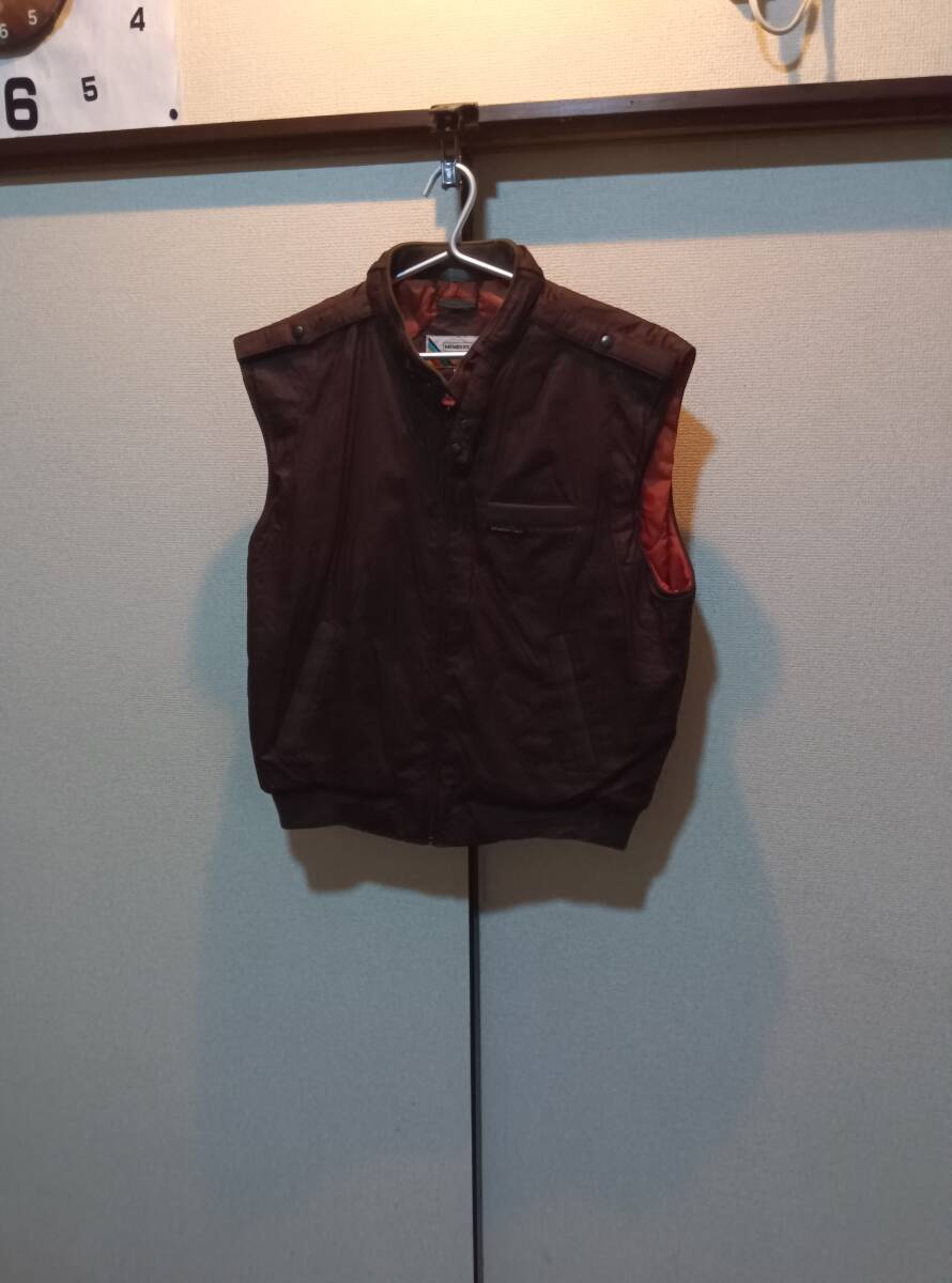 サイズM■MEMBERS ONLY■フルジップベスト■ワイン色系■used● 拍卖