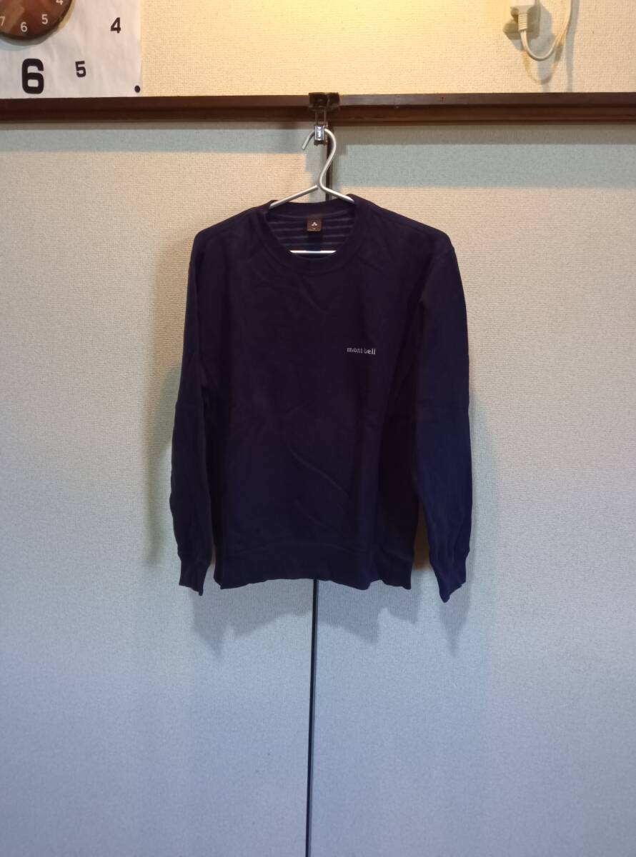 ★M■mont-bell/モンベル■長袖Tシャツ● ネイビ- used拍卖