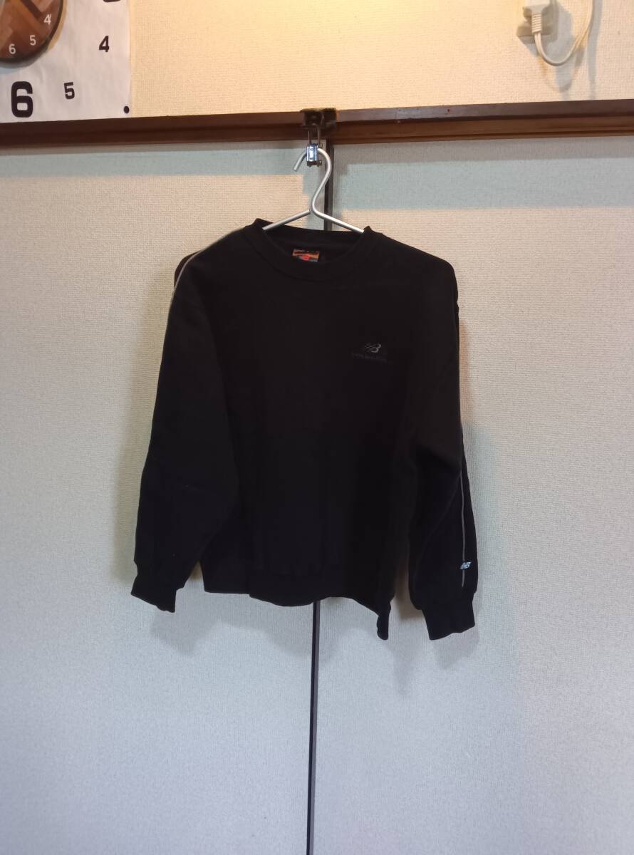 サイズM■ニューバランス/ NEW BALANCE■スウェットトレーナー■ブラック● used●拍卖