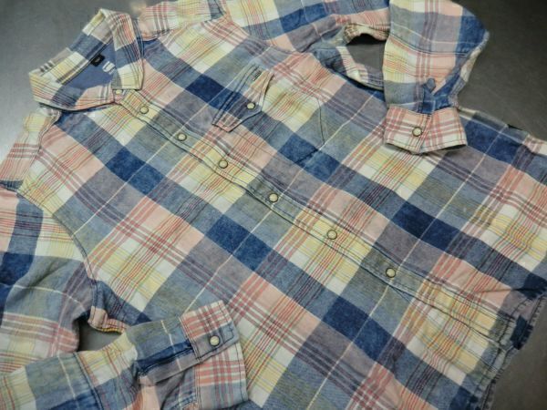 NS77N ジースター ロウ G-STAR RAW 長袖シャツ スナップボタン カジュアルシャツ S 27-2拍卖