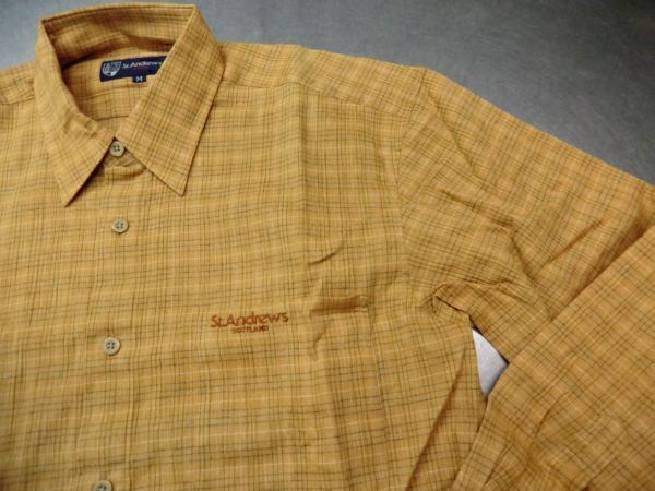 NS77N 美品 セントアンドリュース St.Andrews 長袖シャツ M 13-9拍卖