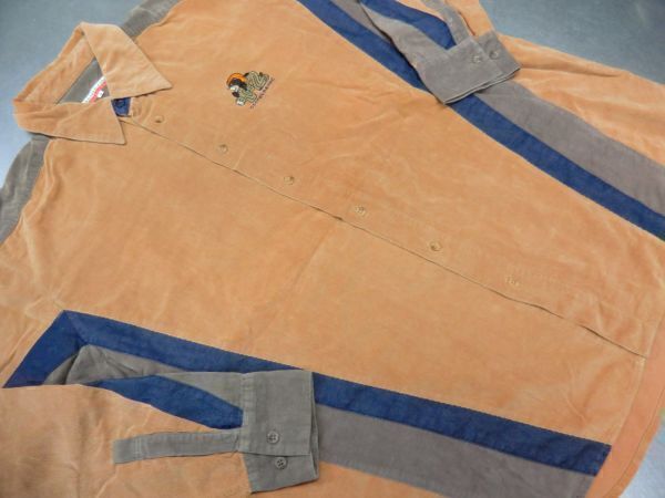 NS77N 良品 CASTELBAJAC カステルバジャック 長袖コーデュロイシャツ 3 シャツジャケット 日本製 25拍卖