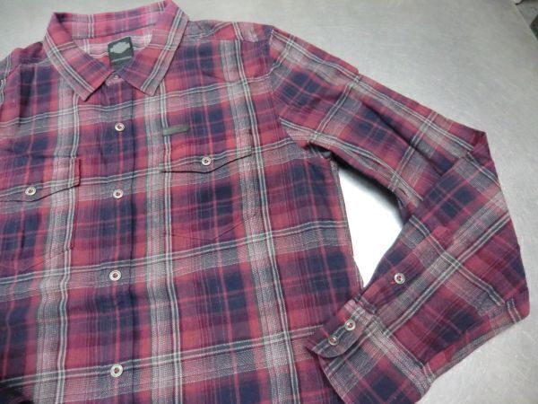 NS88N 美品 HARLEY DAVIDSON ハーレーダビッドソン 長袖シャツ M 14-5拍卖