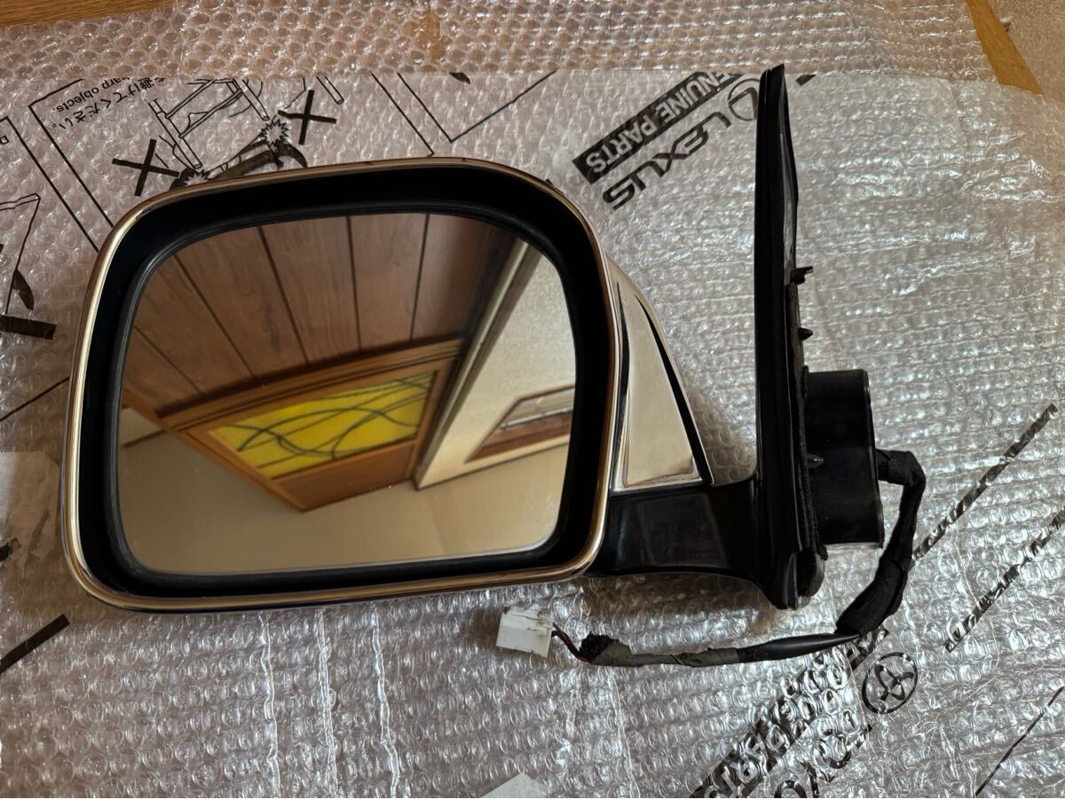 美品☆185ハイラックサーフ純正メッキドアミラー左トヨタ純正185サーフサイドミラー拍卖