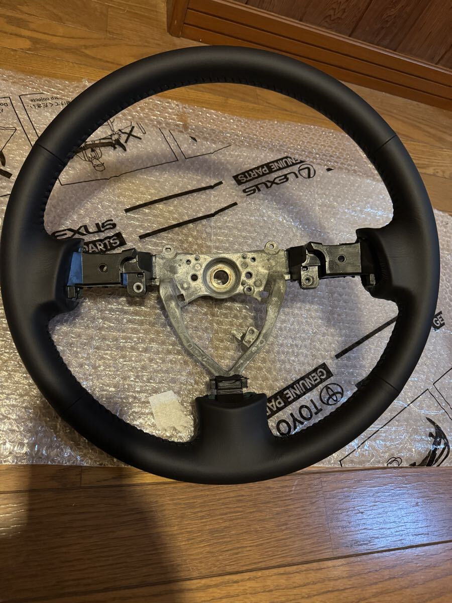 新車外し☆トヨタFJクルーザーレザーステアリングホイールハンドル本革拍卖