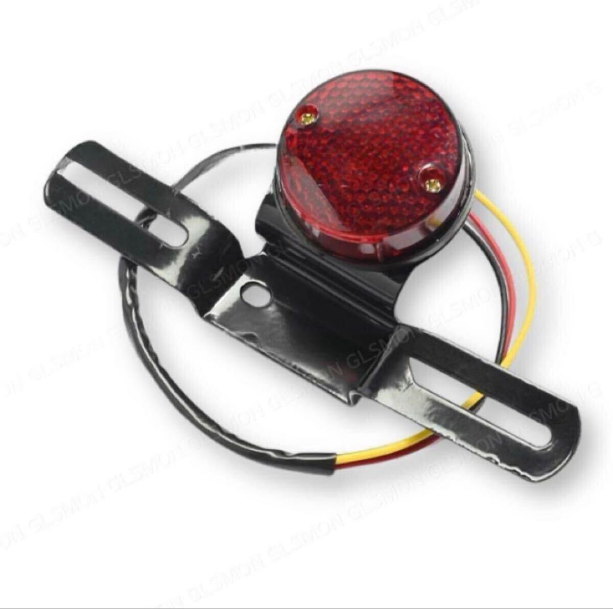 バイク テールランプ 小型 ステー ナンバー灯 プレート テールライト ブレーキ 連動 チョッパー オートバイ アメリカン ホンダ ヤマハ 汎用拍卖