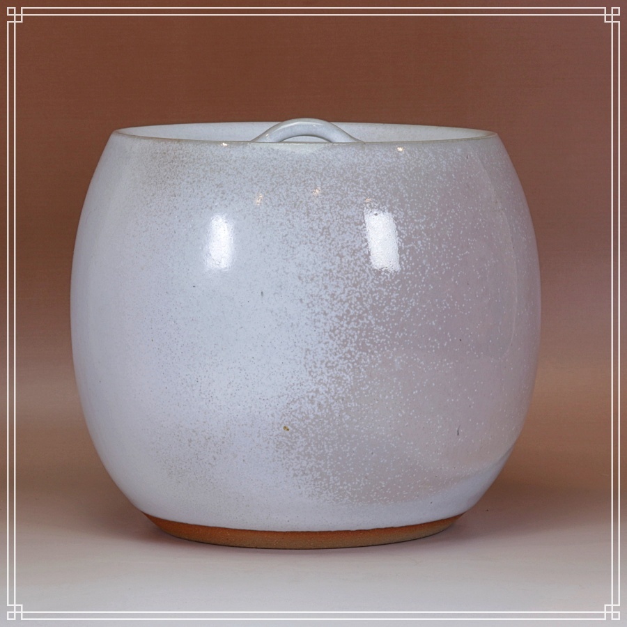 【ZEN】 萩窯変 水指 萩焼窯元 晴雲山 岡田窯 八代目 岡田裕造 茶道具 -保証品-拍卖