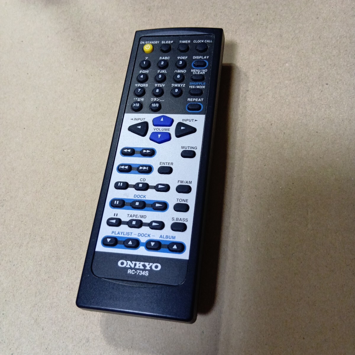 ONKYO、リモコン★RC-734S(中古品)★赤外線OK★拍卖