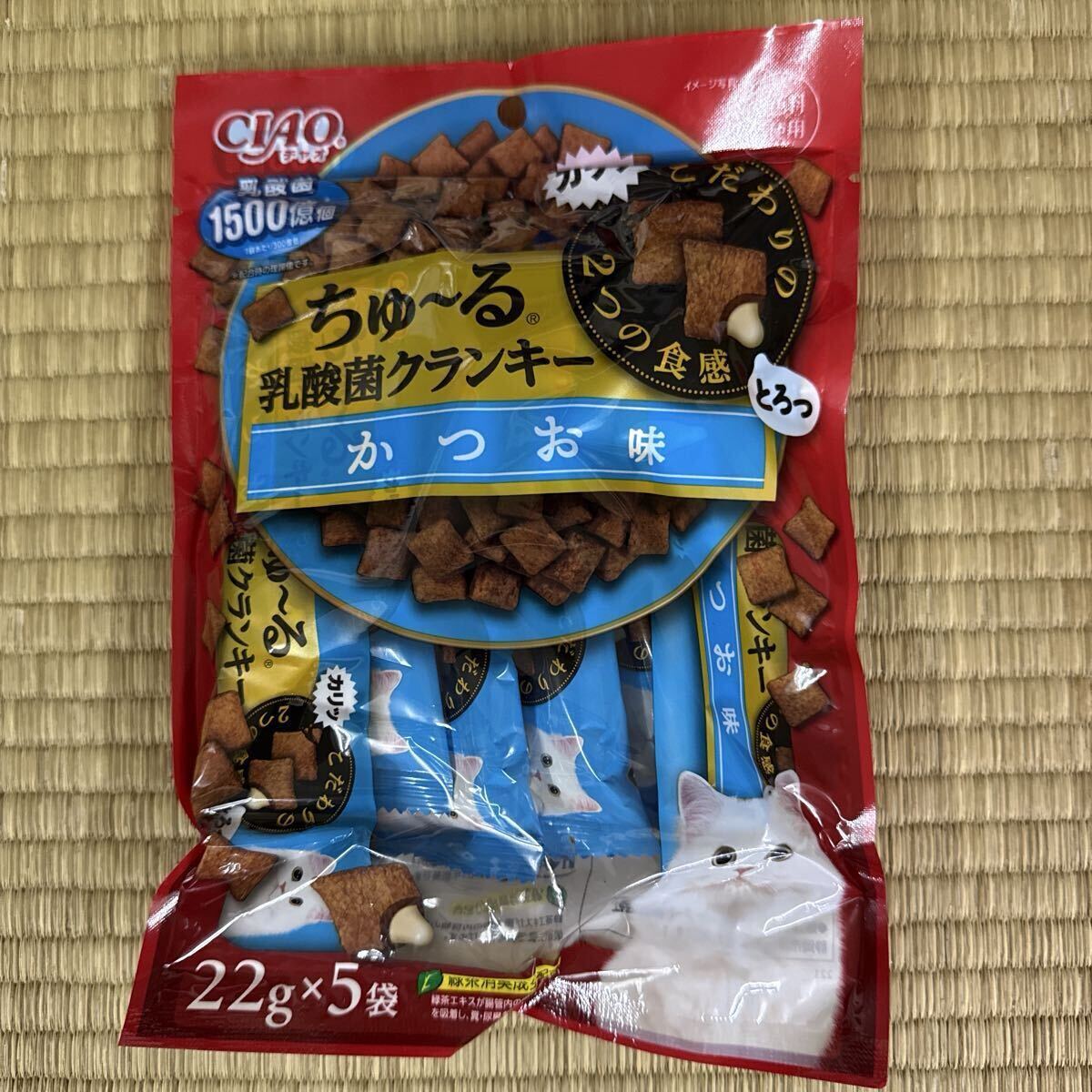 CIAOちゅーる 乳酸菌クランキーかつお味 1ケース C04-100拍卖