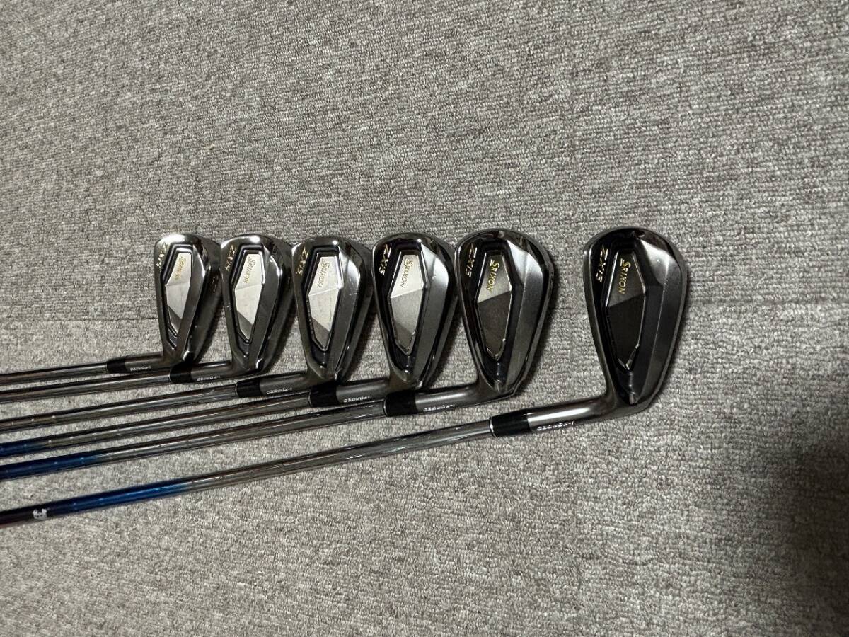 スリクソン ZXi5 ブラッククロム 限定 アイアン 5-PW 6本 デザインチューニング モーダス3 TOUR105 S 日本仕様正規品拍卖