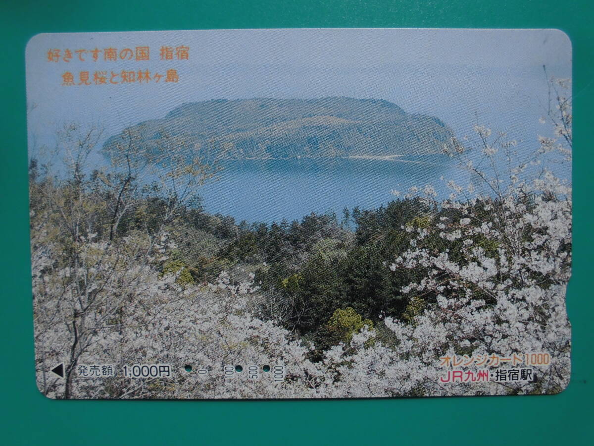 JR九 オレカ 使用済 好きです 南の国 指宿 魚見桜 知林ヶ島 【送料無料】 拍卖
