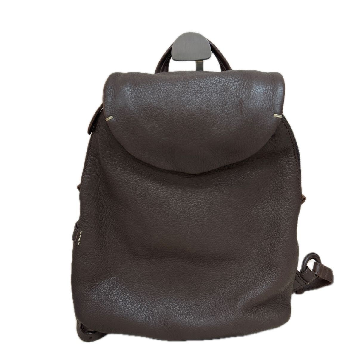 B0114 正規品 genten ゲンテン レザー リュック・デイパック レディース 茶 ブラウン バッグ拍卖