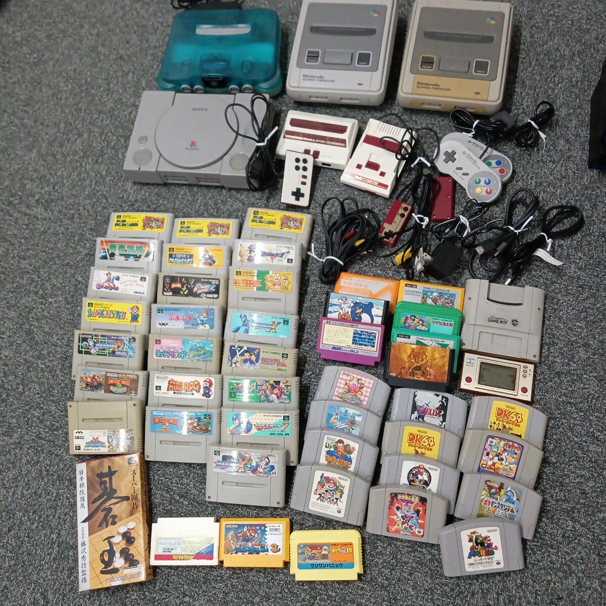 A ゲーム機 ソフト まとめ Nintendo ニンテンドー スーパーファミコン 64 ファミリーコンピュータ PlayStation 動作未確認 マリオ など拍卖