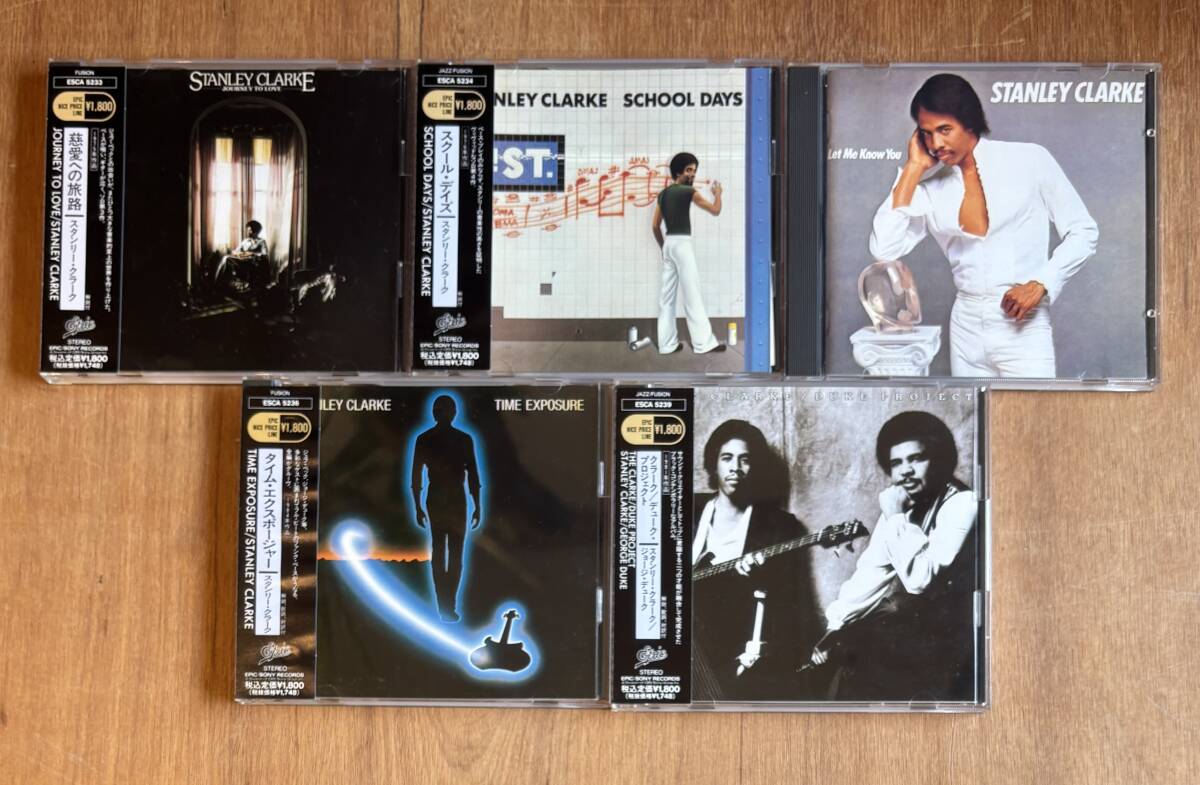 帯付!旧規格/初期プレス含む!まとめて■スタンリー・クラーク Stanley Clarke 国内盤 CD 5枚セット/廃盤 Journey To Love School Days..etc拍卖