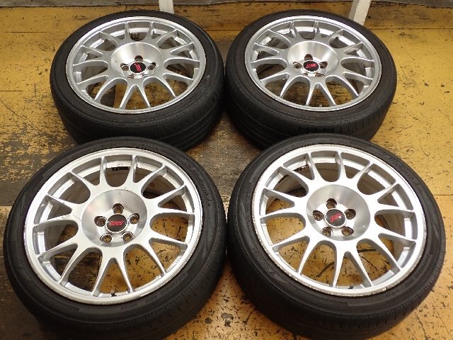 BP9改 レガシィW STI S402専用 BBS/RG505 鍛造18インチ 8J+53 PCD100 5H 4本/タイヤ 235/40R18 BP5/BL5 拍卖