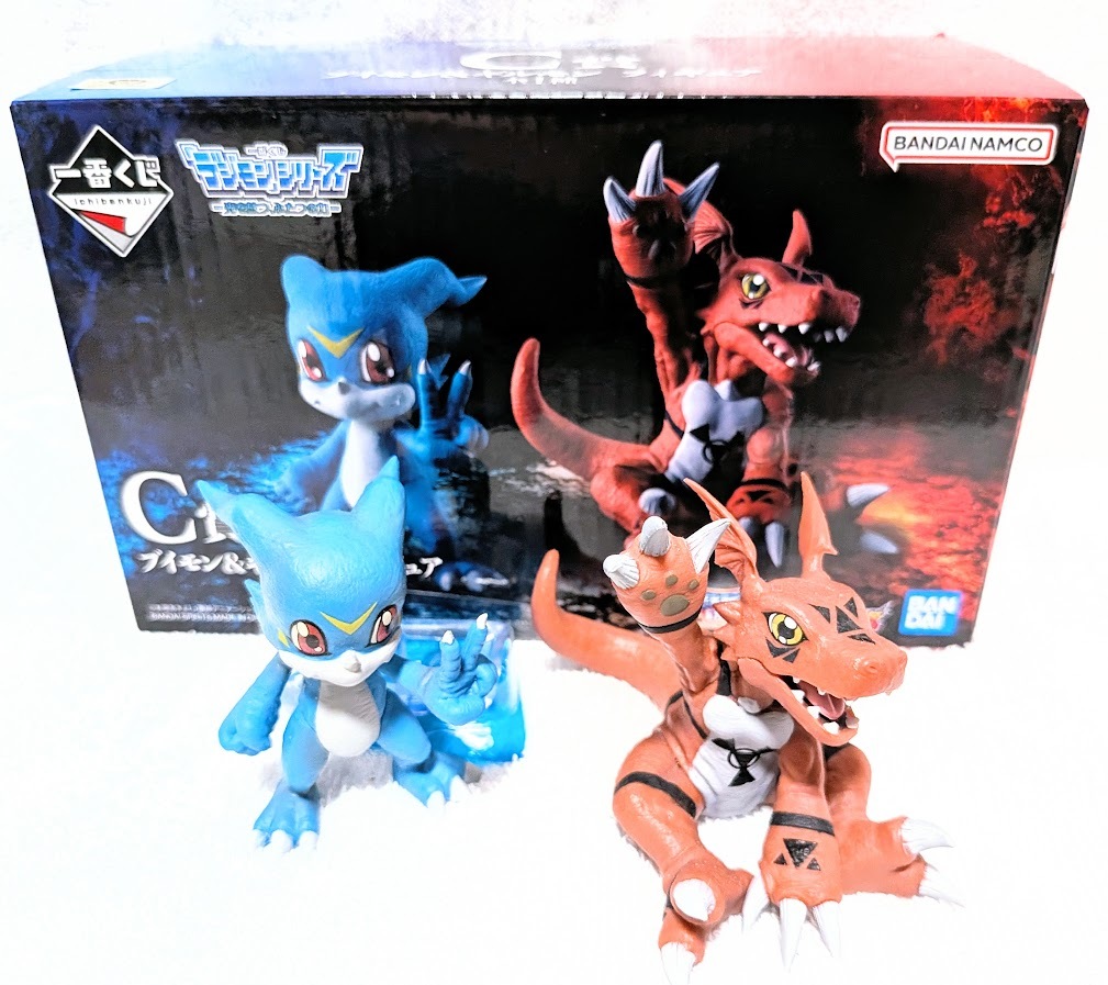 一番くじ デジモンシリーズ -光を放つ、ふたつの力- C賞 ブイモン&ギルモン フィギュア拍卖