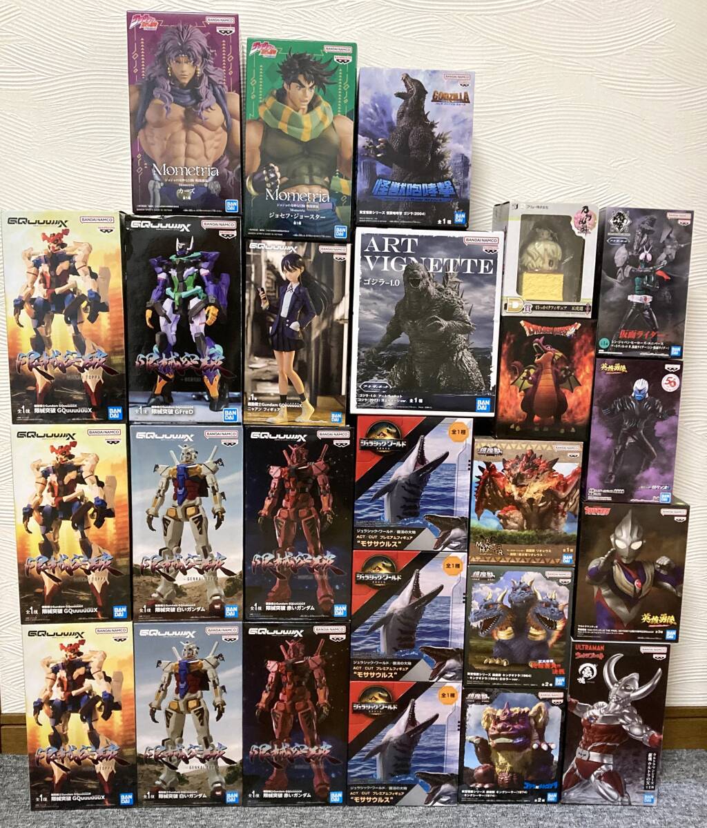 未使用未開封品 フィギュア まとめ売り 25個セット ガンダム/ジョジョ/ゴジラ/仮面ライダー/ウルトラマン/モンハン/ドラクエ/刀剣乱舞拍卖