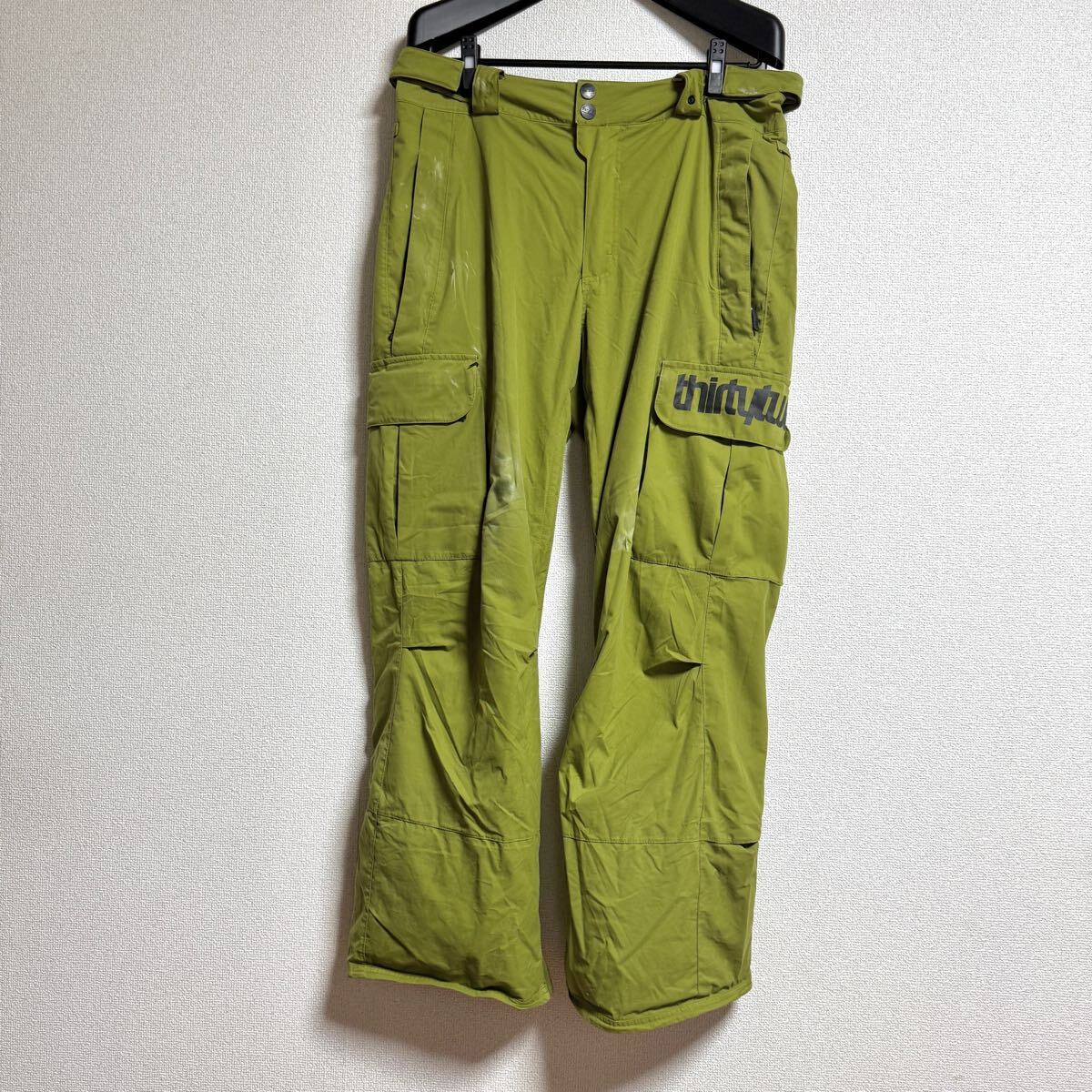 【良品】thirtytwo サーティートゥー スノーボード ウェア パンツ ベンチレーション付き Mサイズ / #10116拍卖