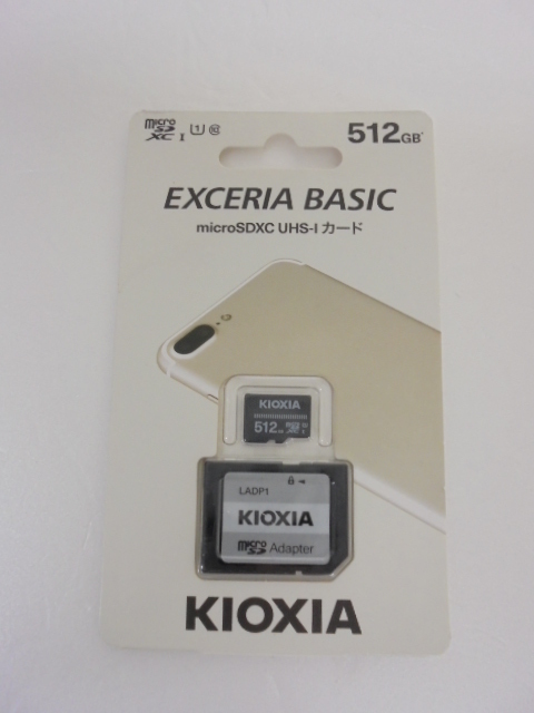 【KCM】KDN-57★新品・未使用品★KIOXIA/キオクシア 旧東芝 EXCERIA BASIC microSDHC UHS-I メモリカード 512GB KMSDER45N512G拍卖