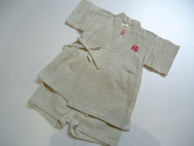【KCM】jhk-96■新品未使用■子供 甚平 じんべい サイズ:95 男の子 拍卖