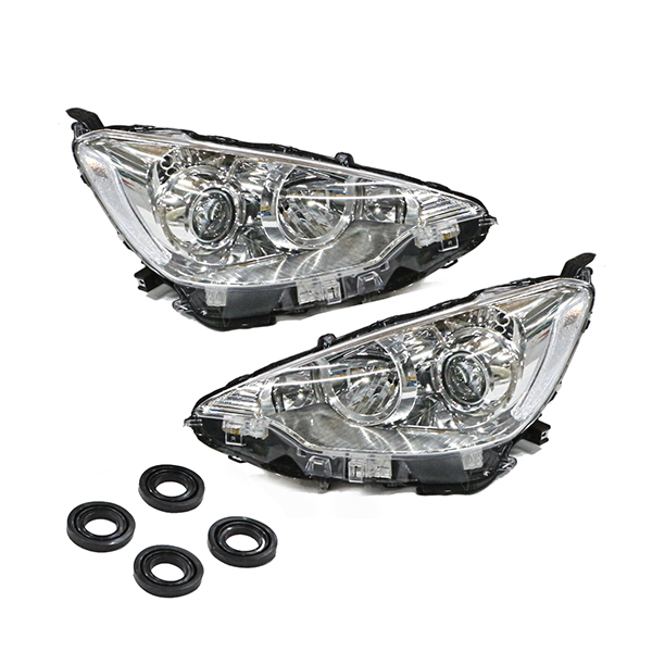 フロント ヘッドライト 左右セット トヨタ アクア NHP10 前期 専用 本体 ユニット 交換 補修に拍卖