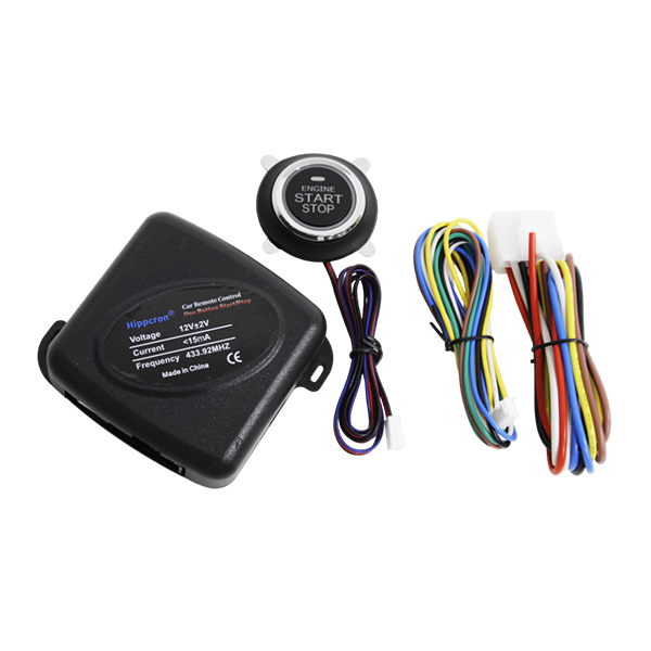 ボタンが光る プッシュスタート スイッチキット 極薄型 エンジン スターター キーレス キット スマートキー拍卖