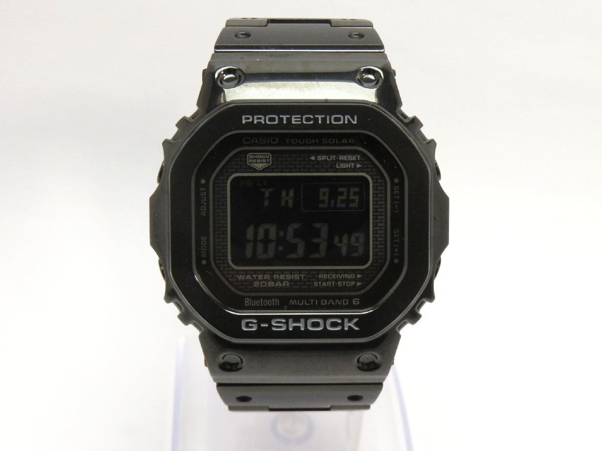 1円開始◆稼働◆ カシオ GMW-B5000 G-SHOCK ブラック/デジタル ソーラー メンズ 腕時計 コマ6 AC211拍卖