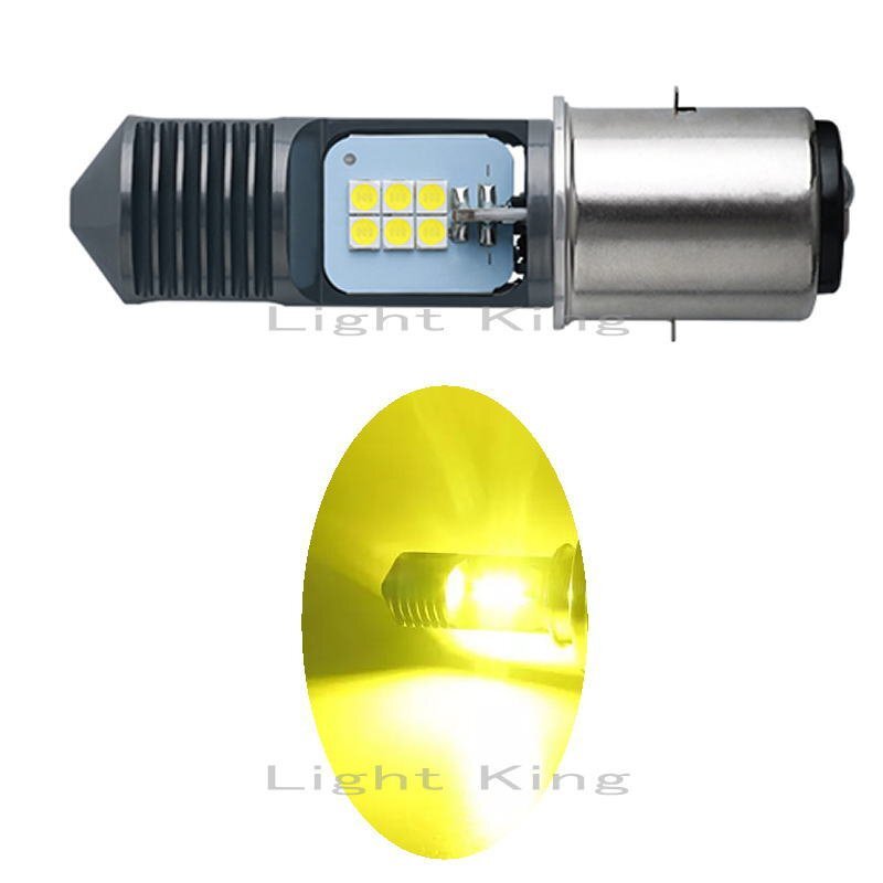 BA20D Hi Lo イエロー 黄色 ポン付 バイク 12LEDチップ ヘッドライト 明るさ300% XLR BAJA CGL125拍卖