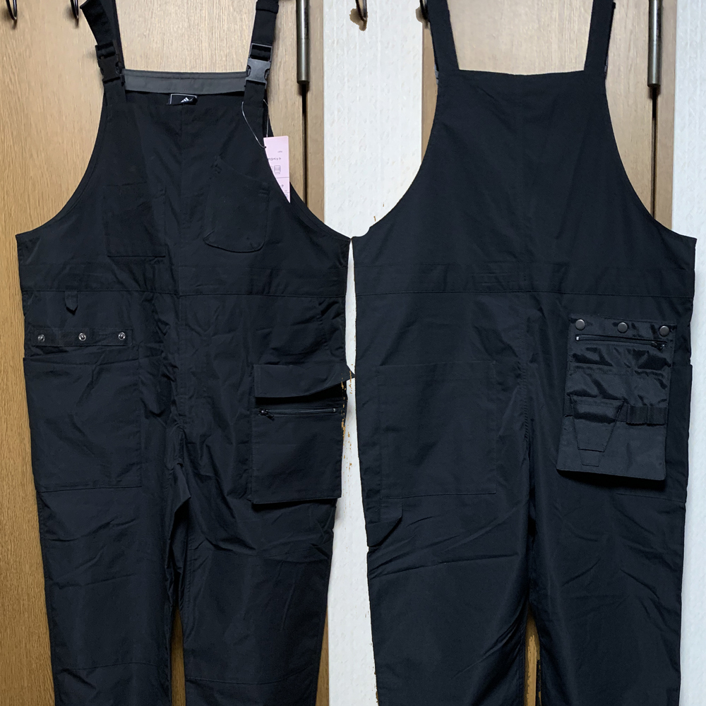 M【FieldCore|ガーデニングサロペット】フィールドコア ブラック 未使用 オーバーオール つなぎ レディース拍卖