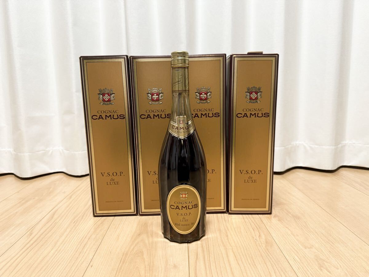 CAMUS カミュ COGNAC V.S.O.P. デラックス コニャック 40% 700ml 4本セット 箱付 フランス【1円スタート】イチスタ 拍卖