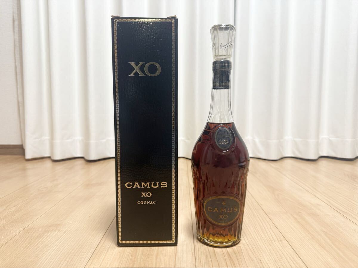 CAMUS カミュ XO COGNAC コニャック 古酒 箱付 ロングネック 【1円スタート】イチスタ拍卖
