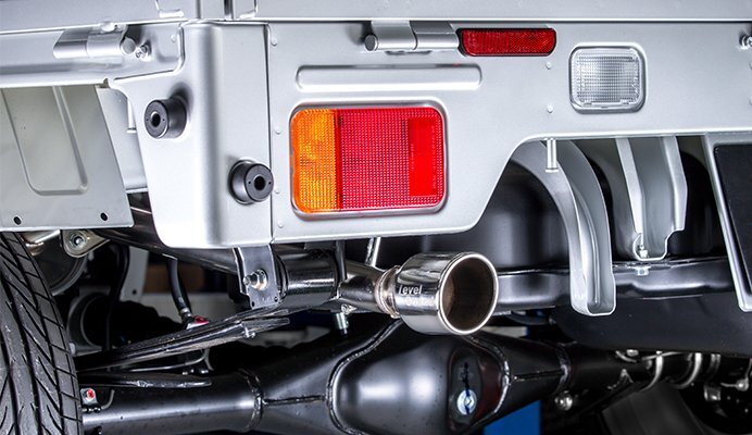 Spiegel シュピーゲル LS-304 軽トラック専用車検対応マフラー スクラムトラック EBD-DG16T H25.8~R3.8 R06A拍卖