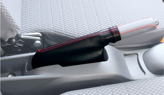 シュピーゲル サイドブレーキブーツカバー ブラック×レッドステッチ ハイゼットトラック S100P S200P S201P S210P S211P S500P S510P拍卖