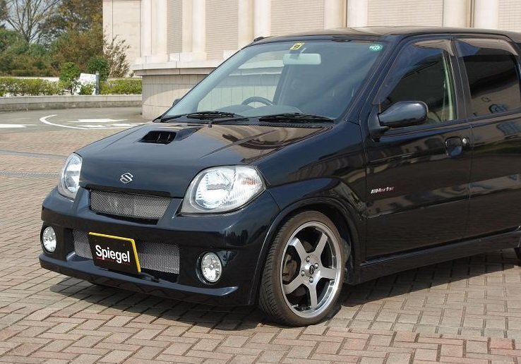 Spiegel シュピーゲル Artista フロントバンパースポイラー 塗装済 Kei HN22S拍卖