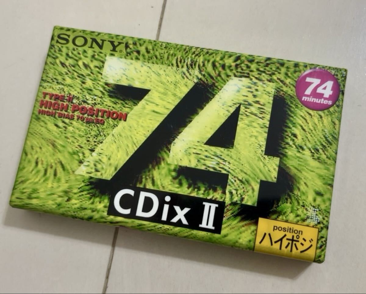 ★ SONY 【 CDixⅡ 74 】 未使用・未開封 カセットテープ ハイポジション ソニー拍卖