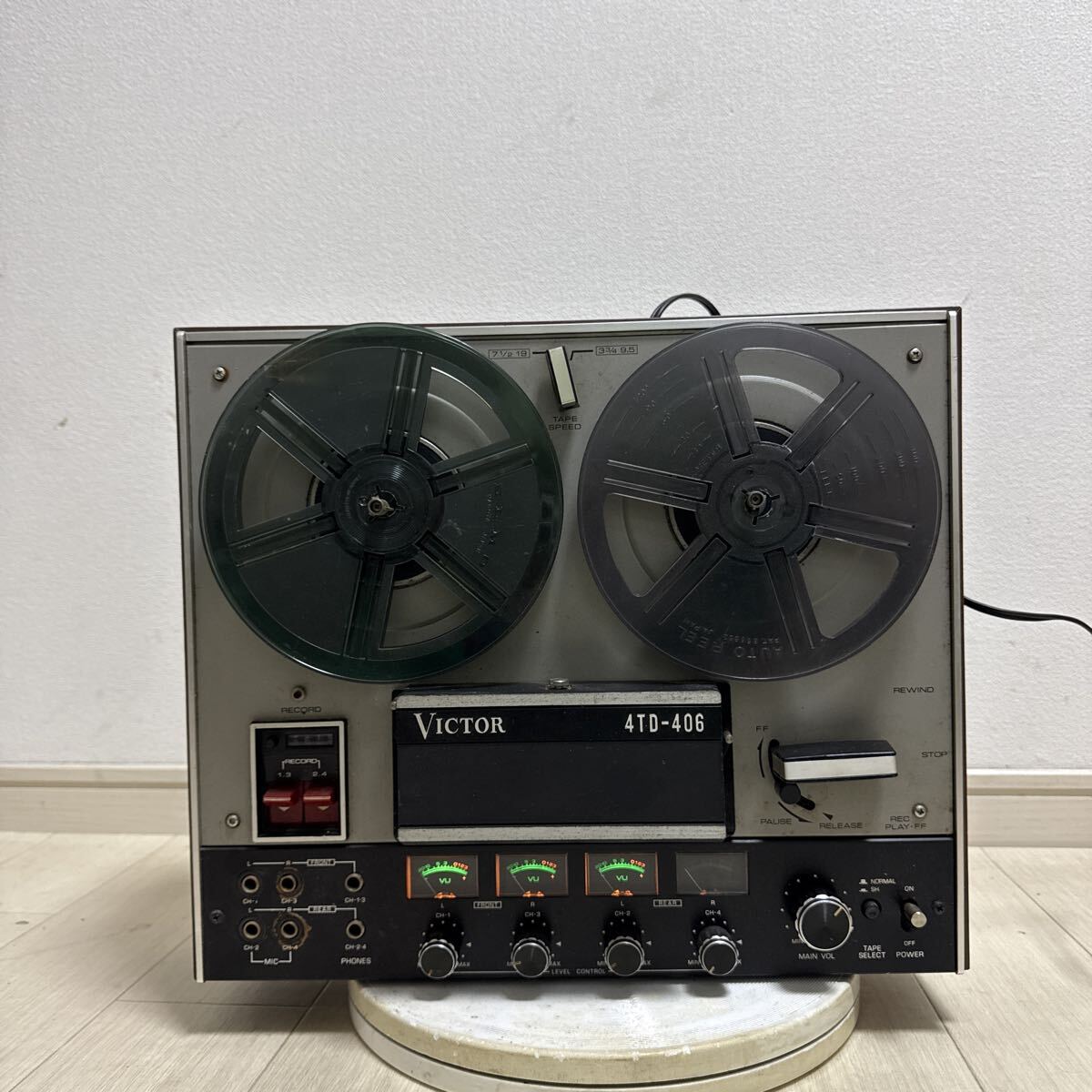 victor オープンリールデッキ4TD-406 通電確認のみ拍卖