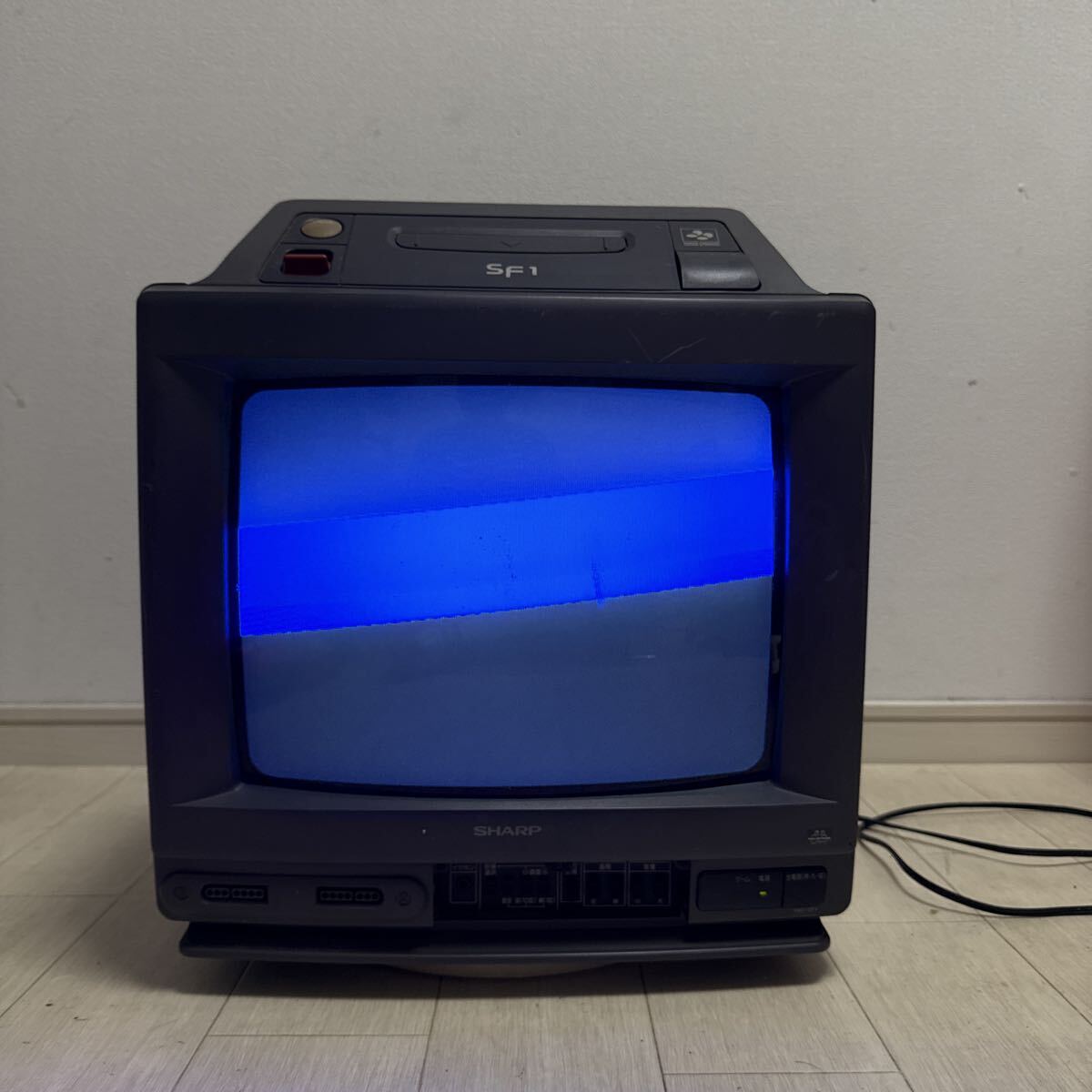 SHARP カラーテレビジョン受信機14G-SF1 通電確認のみ拍卖