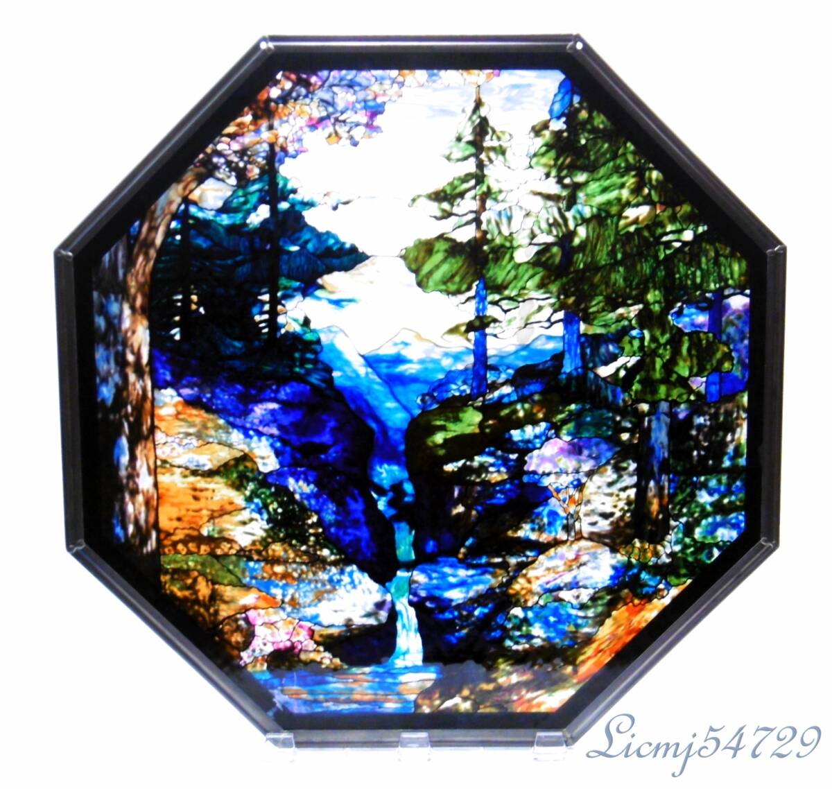 Tiffany's River of Life ルイス C ティファニー 生命の川 ステンドグラス 複製品 Louis Comfort Tiffany グラスマスターズ 特大 8角形拍卖