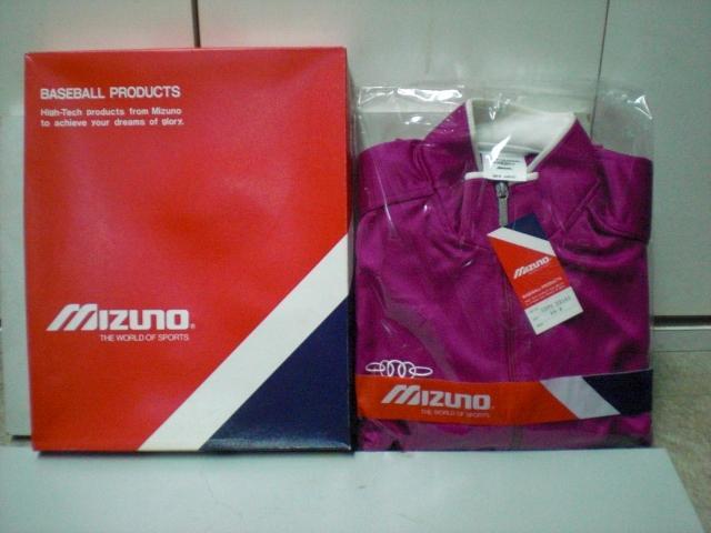新品未使用 MIZUNO ミズノ BASEBALL PRODUCTS ジャージ トレーニングシャツ 52RS-22168 紫x白 SIZE:98-6 (1239)拍卖