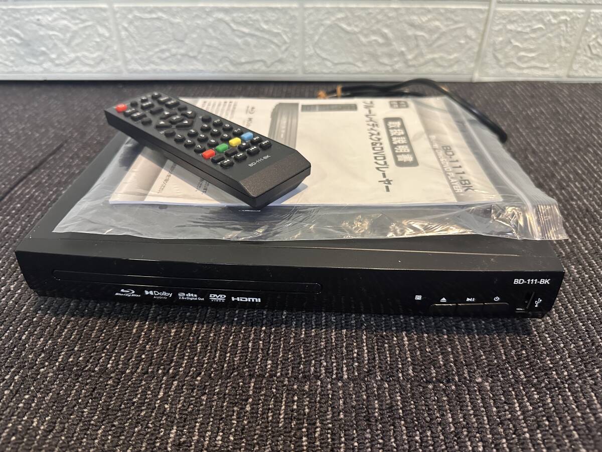 T9001 情熱価格 ディーズネットワーク BD-111-BK ブルーレイディスク&DVDプレーヤー 動作確認済み拍卖