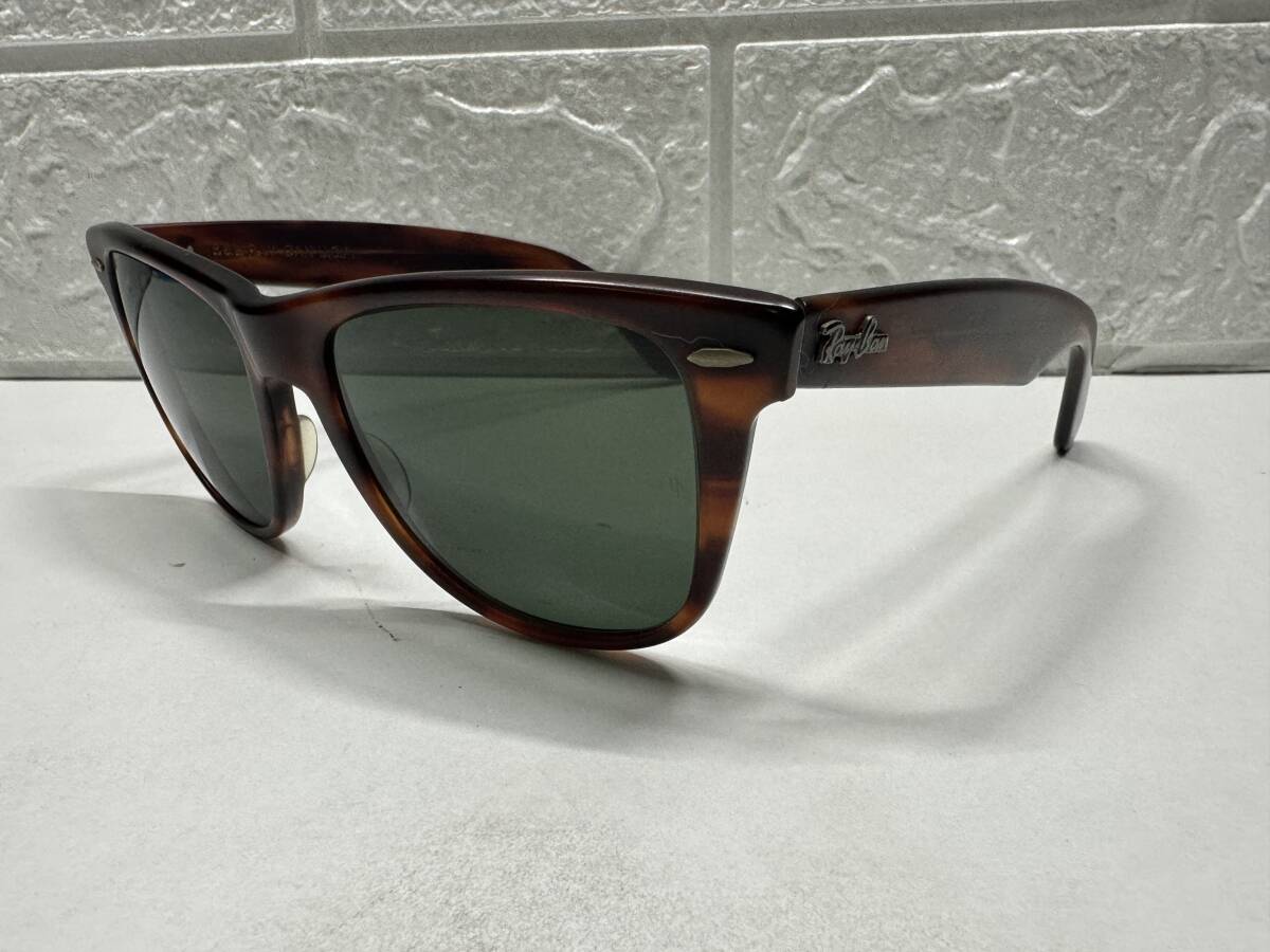 A0101 Ray-Ban レイバン B&L ボシュロム WAYFARER Ⅱ USA製 べっ甲風 サングラス ヴィンテージ拍卖