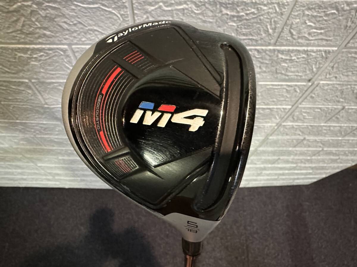 S4101 TaylorMade テーラーメイド M4 5W 18° フェアウェイウッド FUBUKI TM5 フレックスSR シャフト ヘッドカバー付き拍卖